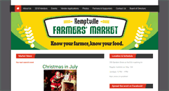 Desktop Screenshot of kemptvillefarmersmarket.ca