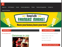 Tablet Screenshot of kemptvillefarmersmarket.ca
